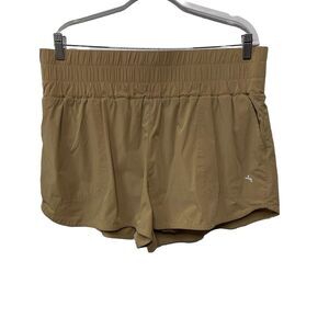 Joy Lab Tan Brown High Rise Athletic Workout Running Built In Underwear Short XL